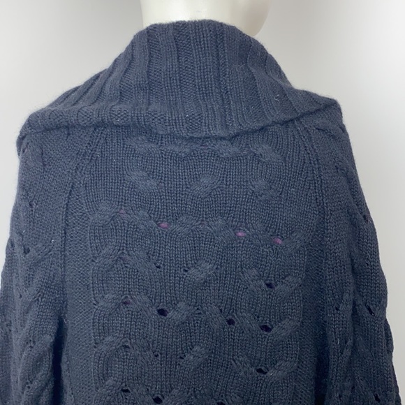 Vince Black Wool/Cashmere/Alpaca Shawl Collar Textured Cardigan Size XS - Picture 7 of 10